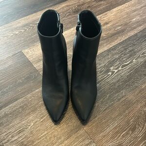 Black Pointed Toe Ankle Boots